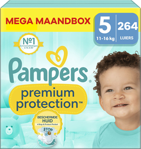 Pampers  Premium Protection - Maat 5 - Mega Maandbox - 264 luiers - 11/16 KG