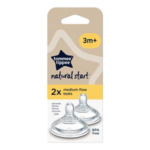 Tommee Tippee 2x  Closer to Nature Flesspeen 3+ mnd 2 stuks