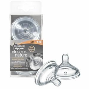 Tommee Tippee 2x  Closer to Nature Flesspeen 6+ mnd 2 stuks