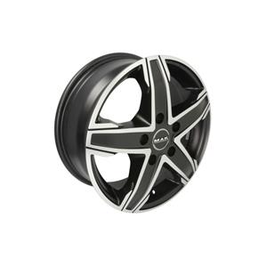 Mak Lichtmetalen velg 16''  King5 5x120 6,5J ET51, Farbe: Eisschwarz
