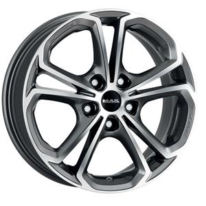 Mak Aluminium velg 17 inch  Hessen 5x115 7J ET40, Kleur Gunmettal