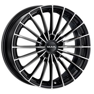Mak Aluminium velg 16 inch  Arese 5x110 6,5J ET35, Kleur Zwarter Spiegel