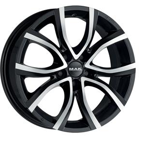 Mak Aluminium velg 18 inch  Antibes 5x108 8J ET35, Kleur Zwarter Spiegel