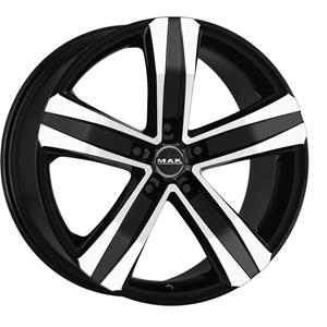 Mak Aluminium velg 17 inch  Stone5 W 5x130 7,5J ET55, Kleur Zwarter Spiegel