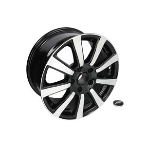 Magma Aluminium velg 17 inch  Interio 5x120 8J ET30, Kleur Zwarte Lava Gepolijst