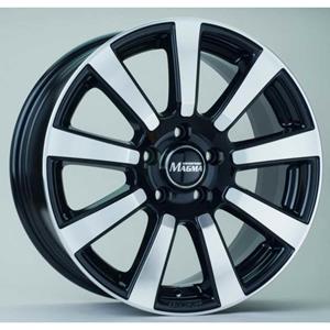 Magma Aluminium velg 17 inch  Interio 5x112 8J ET35, Kleur Zwarte Lava Gepolijst