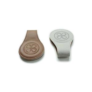 Cloby leren clips bruin