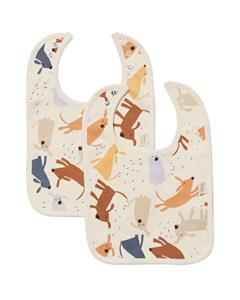 HEMA Slabbetjes Met Honden Katoen - 2 Stuks