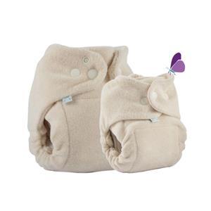 Babybum Popolini SnapFit Drukknoopjes luier - MiniSnap (2-8 kilo) - Wit Organic