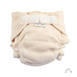 Babybum Popolini UltraFit Klittenband luier - MiniFit (2-8 kilo) - Wit Organic