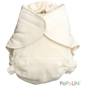 Babybum Popolini UltraFit Klittenband luier - UltraFit (4-15 kilo) - Wit Organic