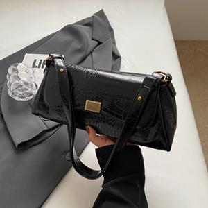 Fancy Lady High-end tas voor dames, nieuwe mode retro schoudertas, veelzijdige okseltas, eenvoudig ontwerp crossbody tas one size bruin