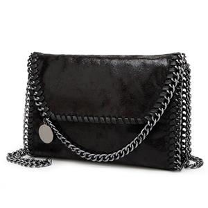 Master key Mode Vrouwen Schouders Retro Handtas Portemonnee Mobiele Telefoon Boodschappentas 29cmx7cmx19cm zwart