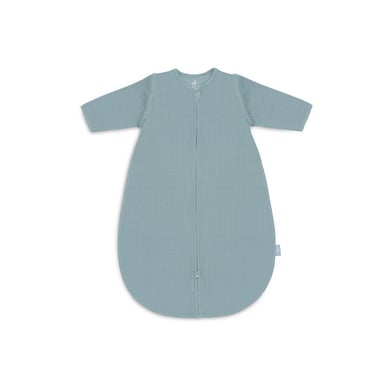 Jollein Babyslaapzak met afritsbare mouwen rond ajour - Zee Green
