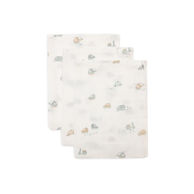 Jollein Washandje Hydrofiel 15x20cm - On The Go 3er-