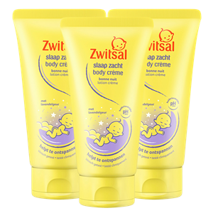 Zwitsal  Slaap Zacht - Body Crème - Lavendel - 3 x 150ml - Voordeelpack