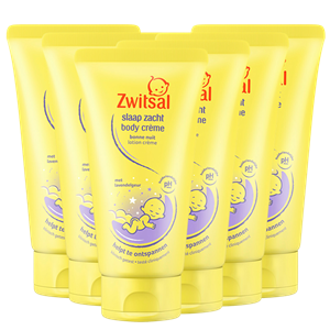 Zwitsal  Slaap Zacht - Body Crème - Lavendel - 6 x 150ml - Voordeelverpakking