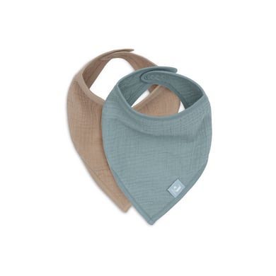 Jollein Bib Bandana Hydrofiel - Zee Green /Biscuit - 2-pack