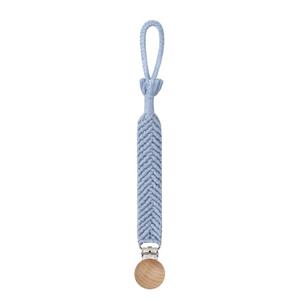 Dutsi  Speenkoord - Handgevlochten - Veilige en Trendy Fopspeenkoord - Pastelblauw