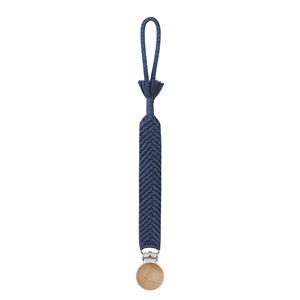 Dutsi  Speenkoord - Handgevlochten - Veilige en Trendy Fopspeenkoord - Navyblauw