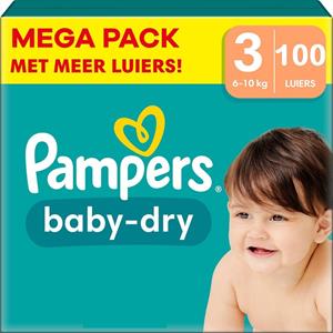Pampers  Baby Dry - Maat 3 - Megapack - 100 stuks - 6/10KG