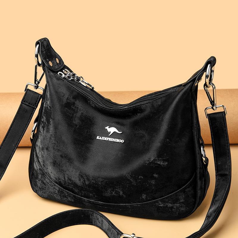 Sports Trend Bag Bag Atmosphere Crossbody Bag Grote Capaciteit Moedertas Dames Mode Schoudertas zwart