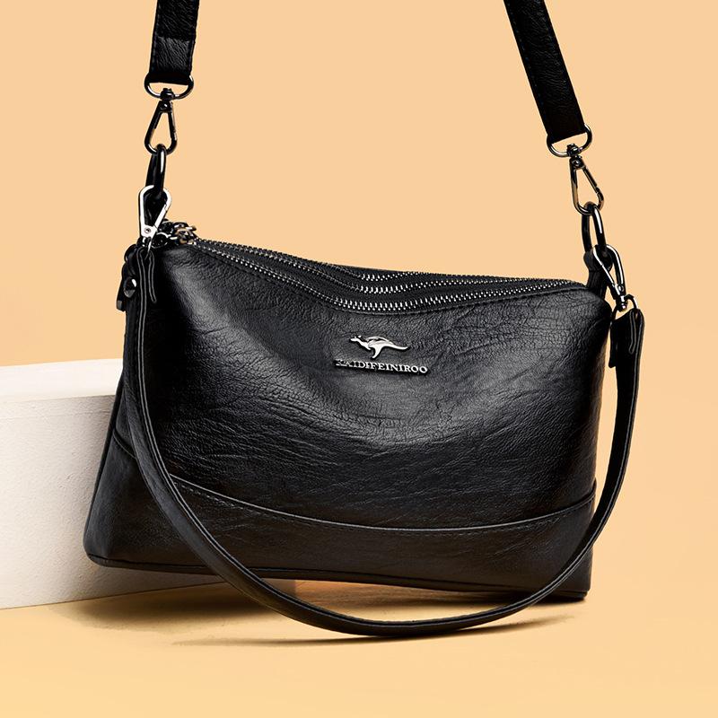 Sports Trend Bag Crossbody tas voor vrouwen van middelbare leeftijd, patchwork moedertas, schoudertas voor vrouwen zwart