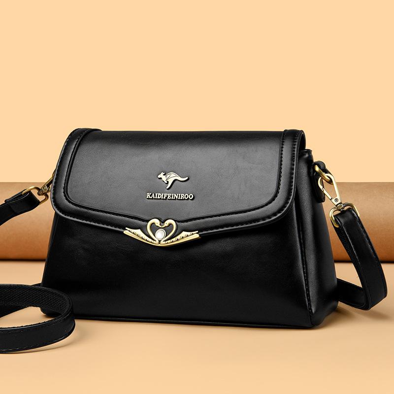 Sports Trend Bag Damestas Middelbare leeftijd Damestas Mode Crossbodytas Dames Grote Capaciteit Schoudertas zwart