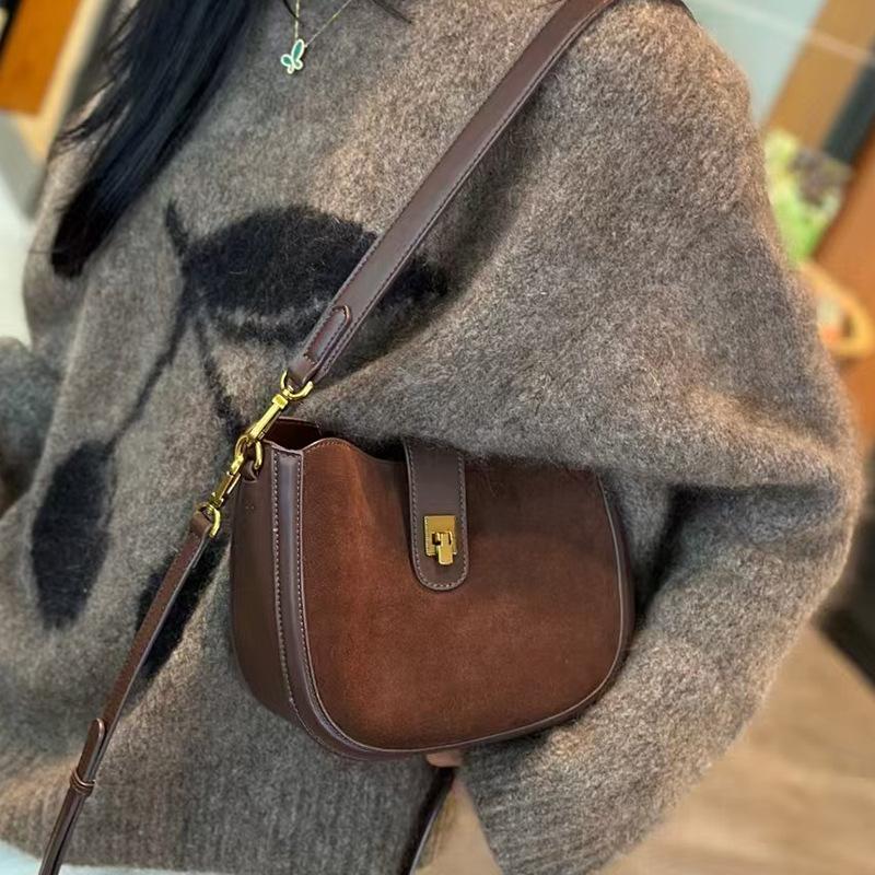 Sports Trend Bag Echte leren damestas Crossbody Dames All-in-one Zadeltas Premium Sense Niche Schoudertas Mode Onderarmtas