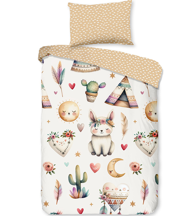 Good Morning Goodmorning Peuter Dekbedovertrek Boho Multi-Junior (120 x 150 cm)