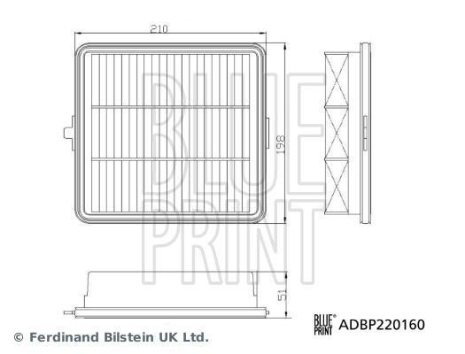Hyundai Blue Print Luchtfilter