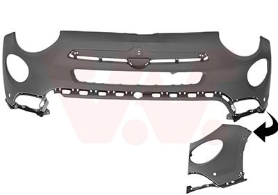Fiat Voorbumper In Primer