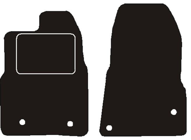 Ford Automatten passend voor  Transit Custom dubb. cabine voorset euro5 incl bev. l+r 2012
