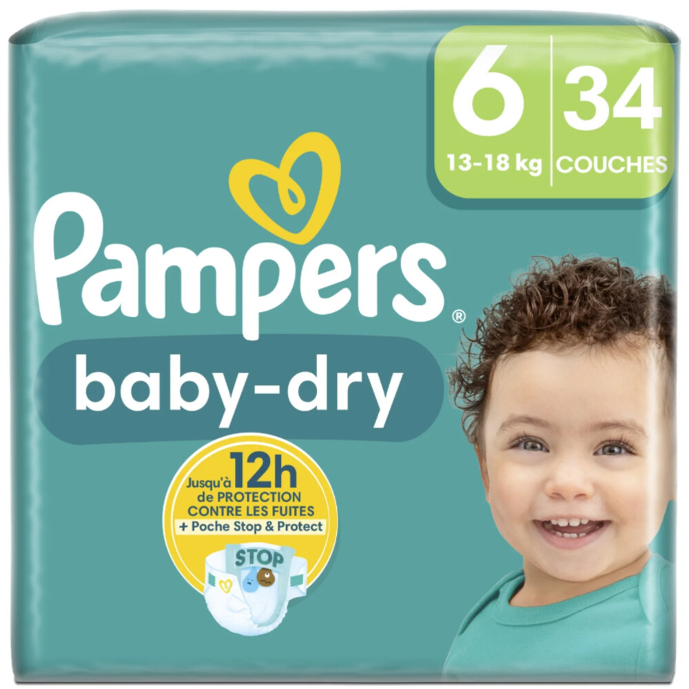 Pampers Baby Dry Luiers Maat 6 (13-18 kg) 34 stuks