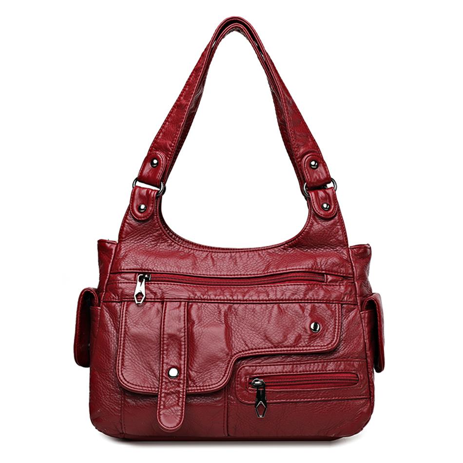 MEETFASHION Echt merk zacht lederen handtassen hoge kwaliteit vrouwen tas 2022 kleine casual vrouwelijke messenger schoudertas dames crossbody tas bruin