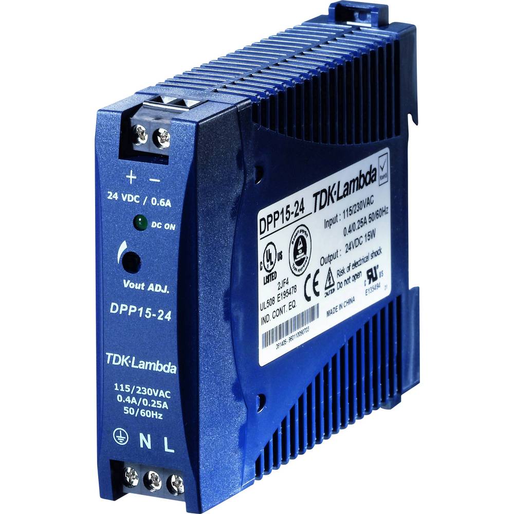 TDK-Lambda DPP25-5 DIN-rail netvoeding 5 V/DC 5 A 25 W Aantal uitgangen: 1 x Inhoud: 1 stuk(s)