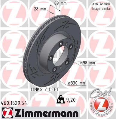 Porsche Remschijf BLACK Z