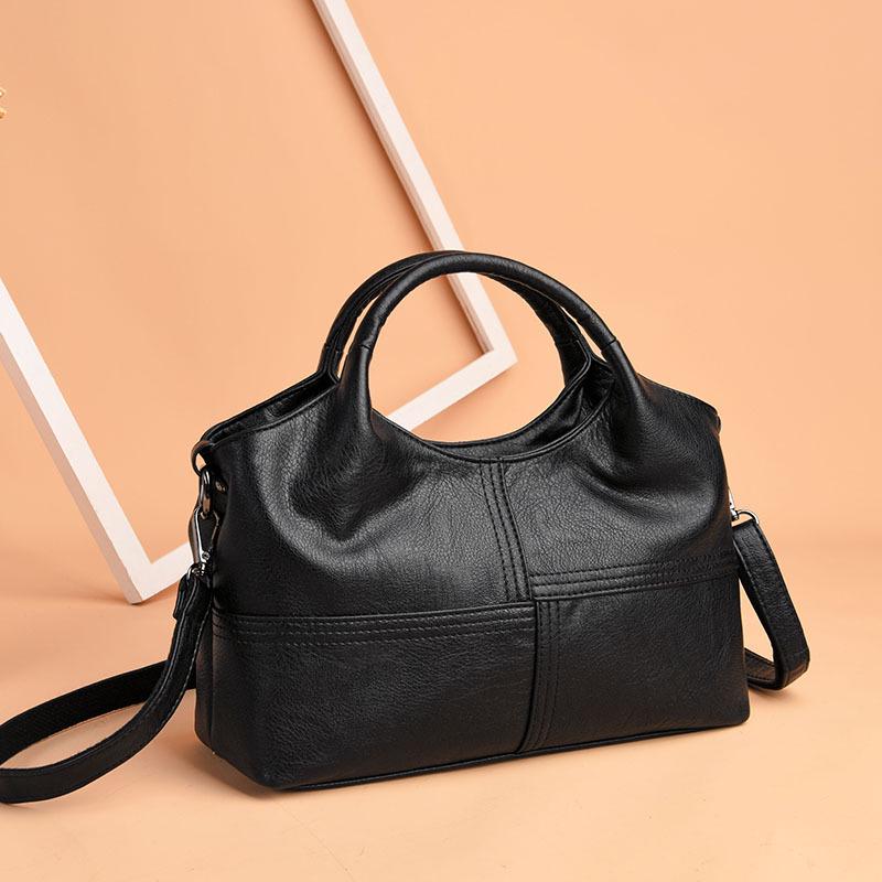 Your favorite bag Zachte PU leren handtas Hoge kwaliteit damestas Casual vrouwelijke messengertas Stevige schoudertas Dames crossbody tas 29x11x21cm paars
