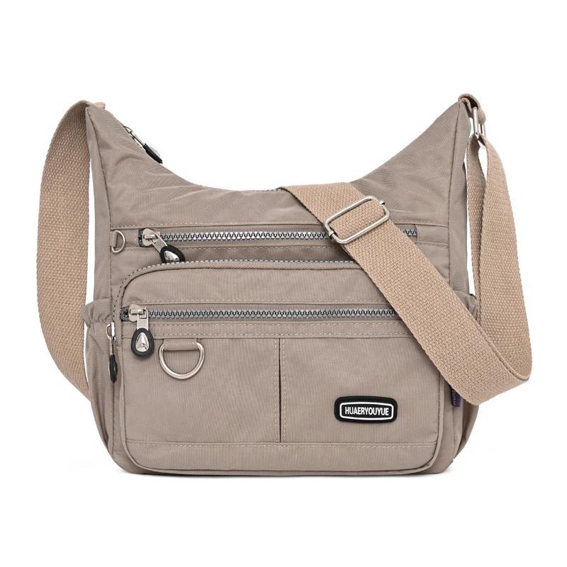 RUWB BAGS Nieuwe dameshandtas Schoudertas Vrouwelijke lichte crossbodytas Dames Messenger Bag Nylon waterdichte damesportemonnee Sac A Main grijze kleur/blauw
