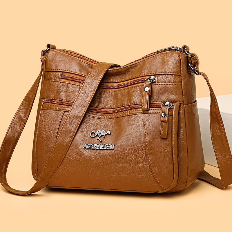 Kuluosidi Grote capaciteit moedertas dames schoudertas crossbody tas multi-pocket tas mobiele telefoon tas blauw