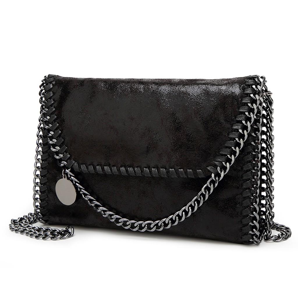 Choose one Mode Vrouwen Schouders Retro Handtas Portemonnee Mobiele Telefoon Boodschappentas 29cmx7cmx19cm zwart