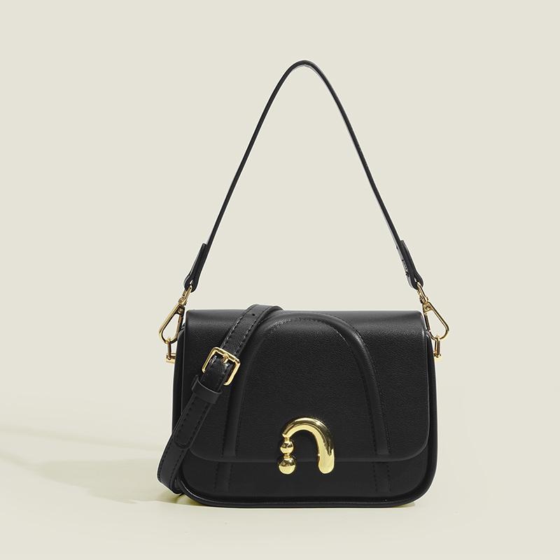 Fancy Lady 2024 Nieuwe damestas, hoogwaardig Frans nicheontwerp, unieke veelzijdige kleine tas, crossbody met één schouder zwart