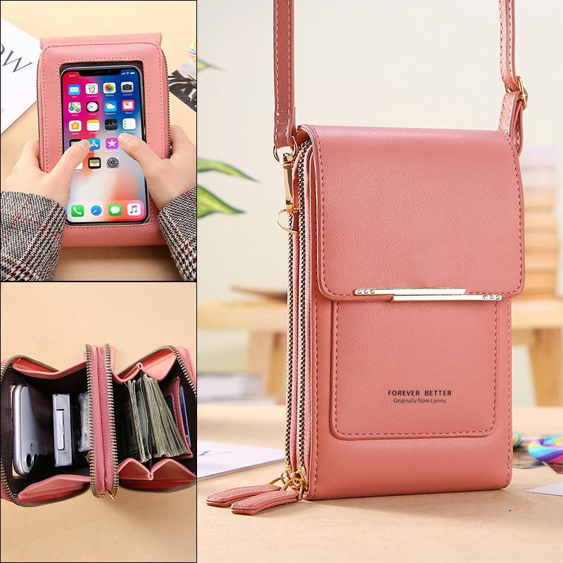 TBkids Effen kleur PU leren crossbody tassen voor vrouwen vrouwelijke schouder eenvoudige tas dame mini tasbare telefoon portemonnees en handtassen groen