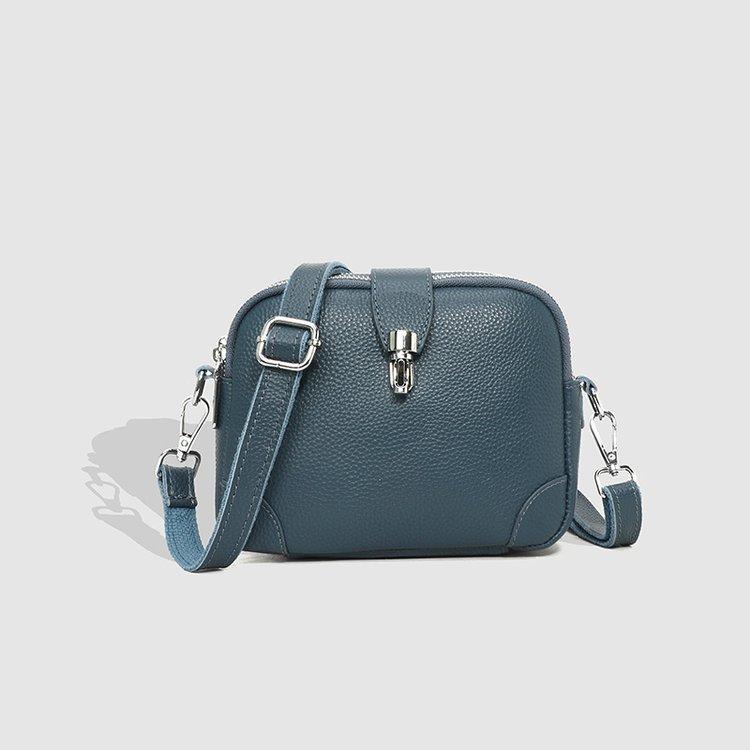 Your favorite bag De eerste laag van koeienhuid dames schoudertas lente en zomer nieuwe slot messenger bag echt leer grote capaciteit veelzijdige kleine vierkante tas rood