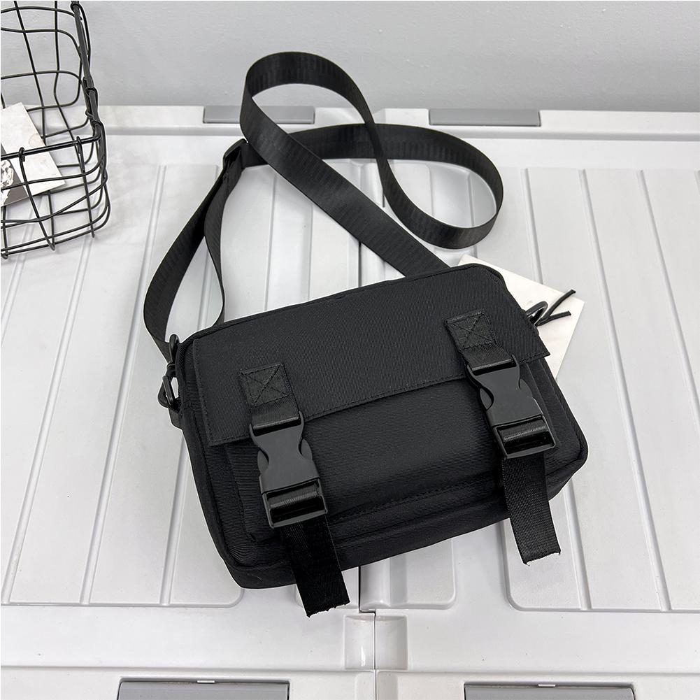 Your favorite bag Nylon schoudertas Effen kleur Casual heuptasje Crossbodytas met grote capaciteit Fashionalbe voor weekendvakantie Reizen Heuptasje zwart