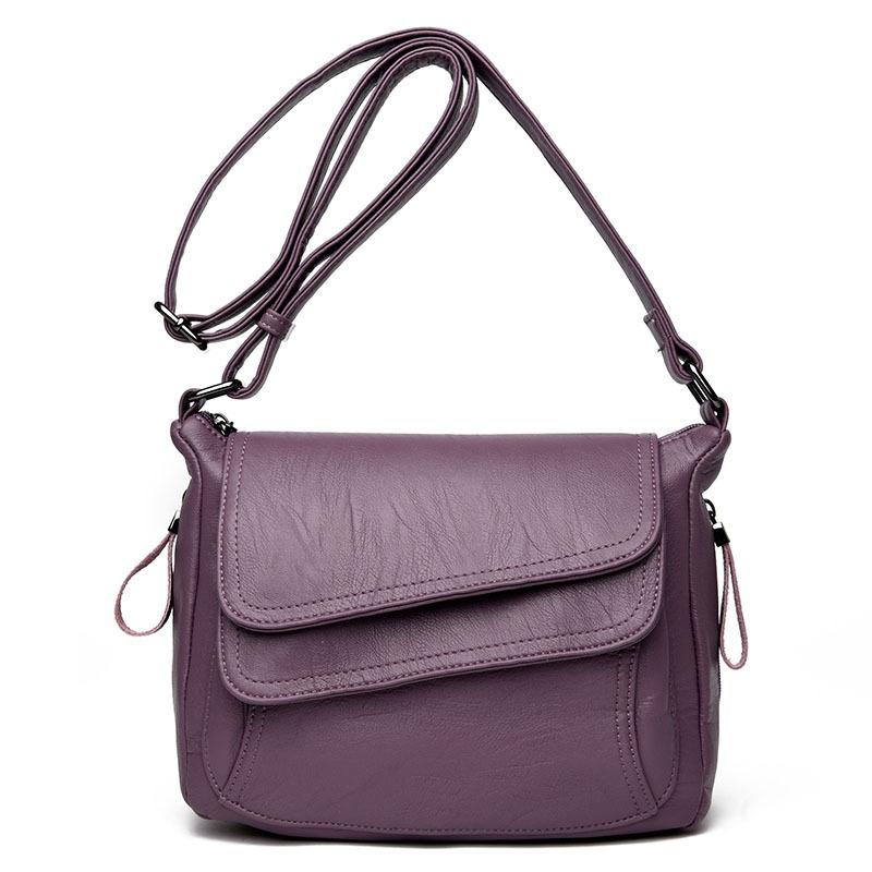 VIA ROMA Damestas Nieuwe damesschoudertas Zacht PU Crossbodytas Kleine vierkante tas One Size
