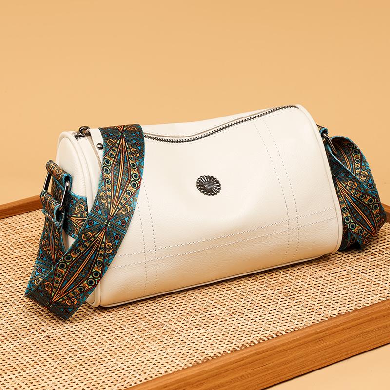 Your favorite bag Mode Olie Wax Huid Patroon Kleine Handtas Vrouwen Schoudertassen 2023 Nieuwe Pu Lederen Crossbody Tas Voor Vrouwen Kleine Messenger bag wit