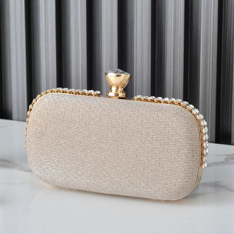 Enjoytime H Diamond Designer Portemonnees Luxe Voor Vrouwen Crossbody Schoudertas Bruiloft Avond Portefeuilles Kleine Messenger Clutch Handtassen beige