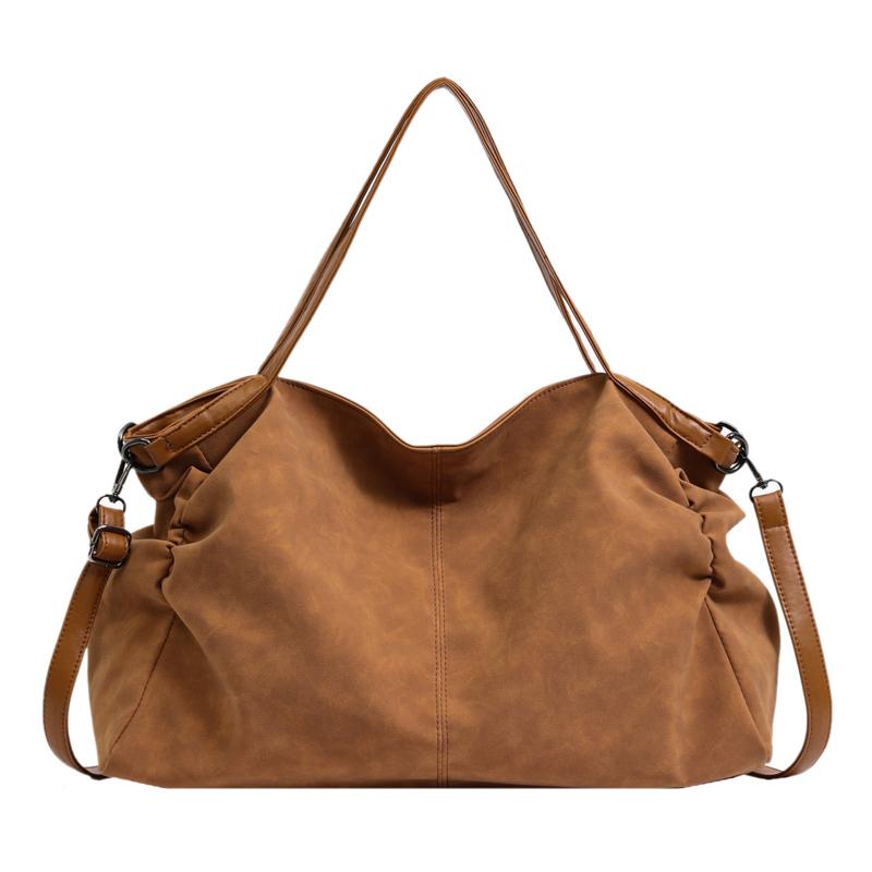 Kuluosidi Casual zachte PU leren schoudertas, klassieke retro hobo tas, vintage crossbody tas voor vrouwen koffie