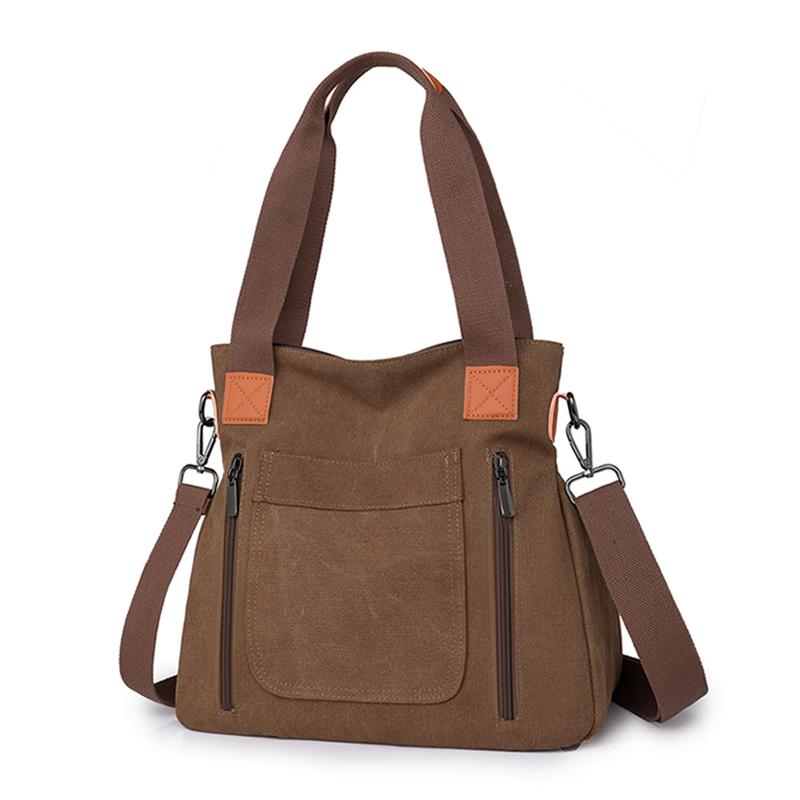 MOJOTO Stijlvolle en functionele damestas voor dagelijks gebruik, grote capaciteit, modieuze schoudertas, crossbodytas, casual handtas kaki